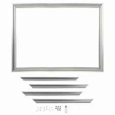 Zenna Home Mirror Framing Kit for Bathrooms, 48 x 36 in., Silver