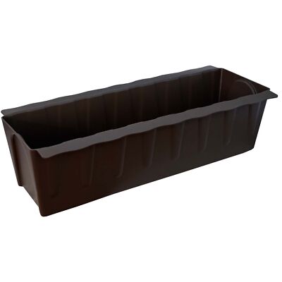 Rechteckiger Pflanzkasten Aus Kunststoff – Braun, 47x17,8x14,6 Cm, Für Innen & Außen, Witterungsbeständig