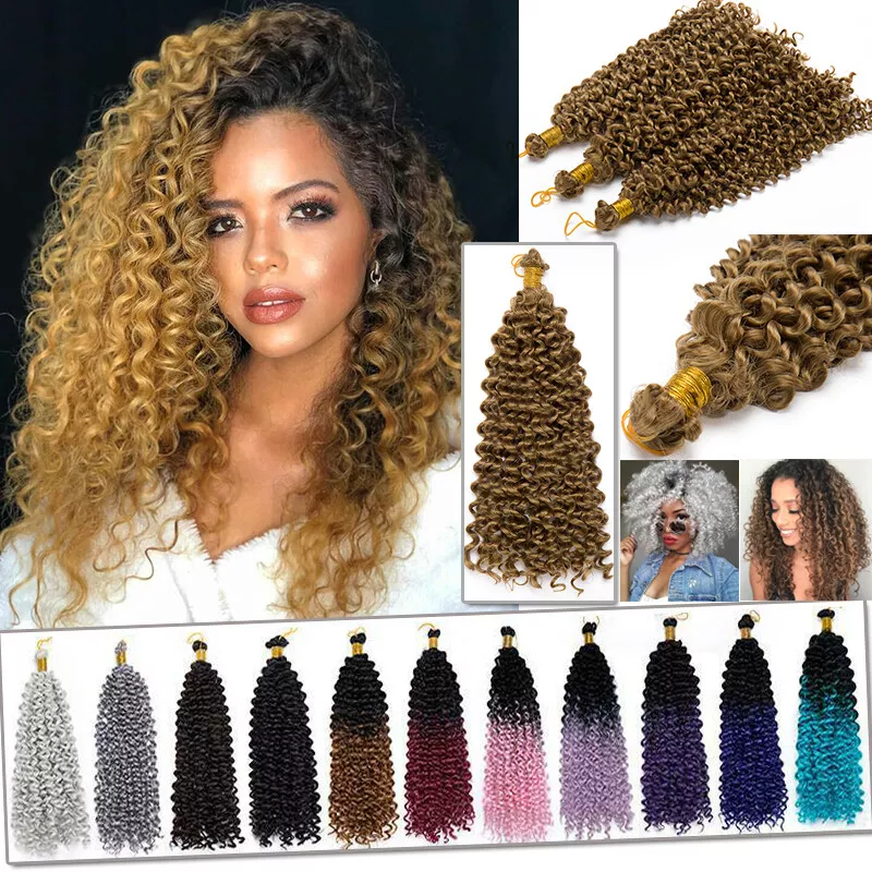100 Real Natural Water Wave Hair Extensions Curly Braiding Braids