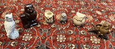 Lot Of Six Ceramic Owls