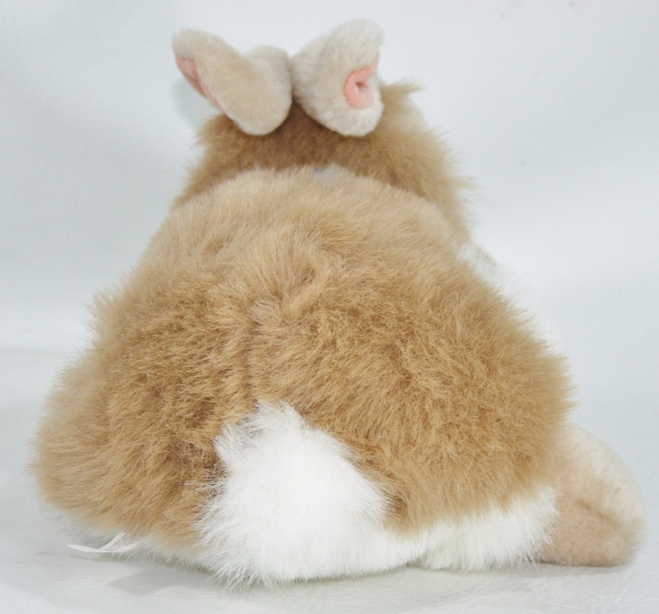 Plush Stuffed Bunny Rabbit Big Eyes Pink Ears Stuffed Chubby Soft Toy ...