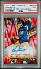 2023 Topps Composite Resurgence #/3 Red Power Surge Auto Dan Fouts PSA 9 SSP 