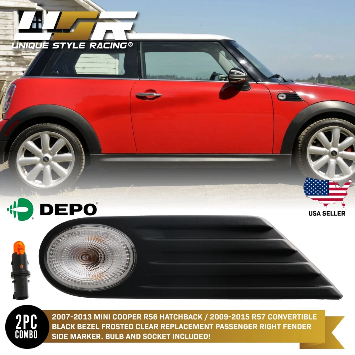 Mini cooper side marker light deals