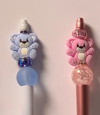 Beaded Pen, "Koala", Black Ink, Extra Refill Included