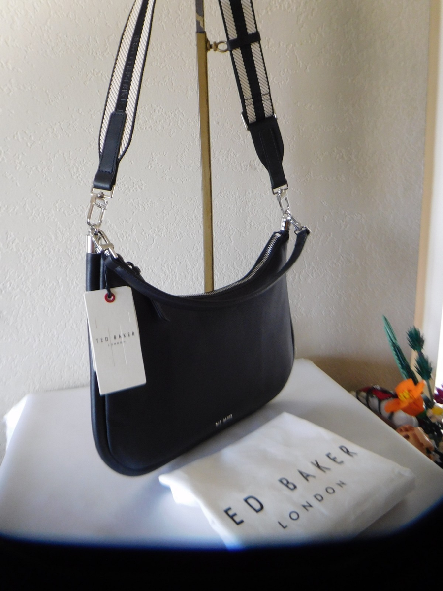 Ted Baker London Neve Black Leather Crossbody Shoulder Bag