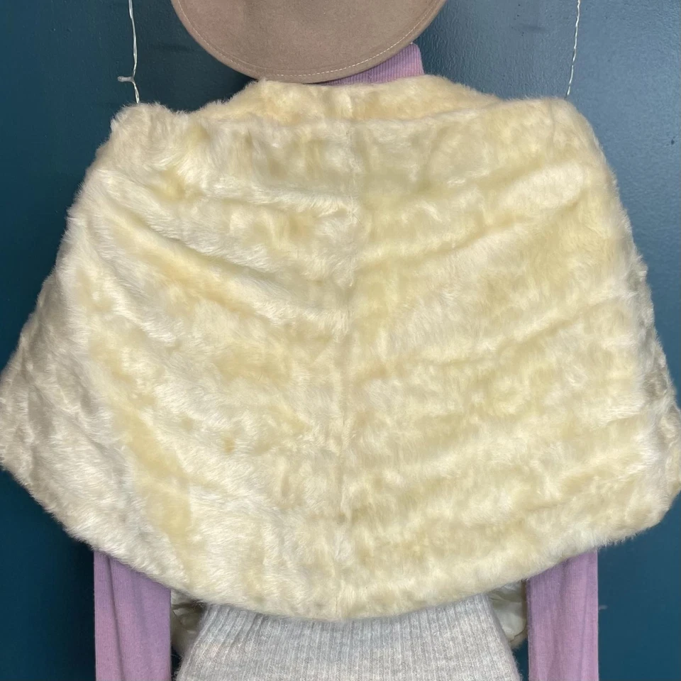 Estola de piel sintética vintage años 50/60 El’Randi Orlon-Dynel Foto 3 de 4