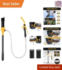 Electric Liquid Transfer Pump Portable Battery Operated 2.2 GPM Water Fuel