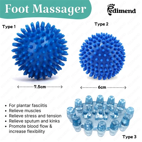 PEDIMEND™ Spiky Massage Ball Plantar Fasciitis Foot Massager Metatarsalgia Pain