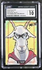 Valiant Artist Sketch Card 1 of 1 - Vincent Van Goat - Rich Molinelli - CGC 10