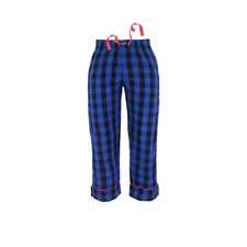 Ritzy Women's 3-Quarter Pajama Pants 100% Cotton Plaid Woven - B&B Checks