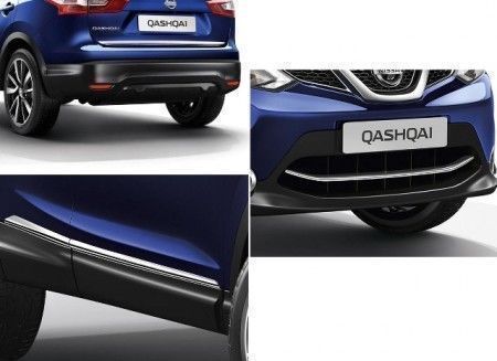 Oryginalny chromowany pakiet stylizacyjny Nissan Qashqai J11 KE6004E03C - Zdjęcie 1 z 1