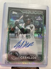 2024 Topps Pro Debut Sabin Ceballos Auto #8/199 Speckled!! Braves Prospect!!