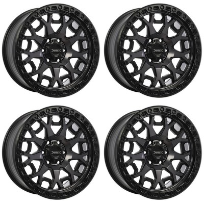 Set of 4 18in Black Alloy Wheel Rims for Chevrolet, RHZ298W 6x139.7 6Lug 18x9
