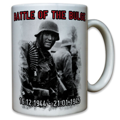 Battle of the Bulge Deutscher Soldat Ardennenoffensive 1944 Wh - Tasse #9884