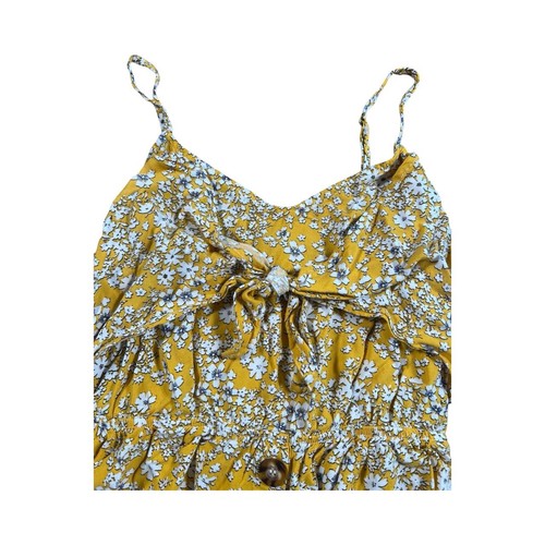 Mimi Chica Yellow Floral Sleeveless Dress Size M - Great Condition! - Picture 4 of 10