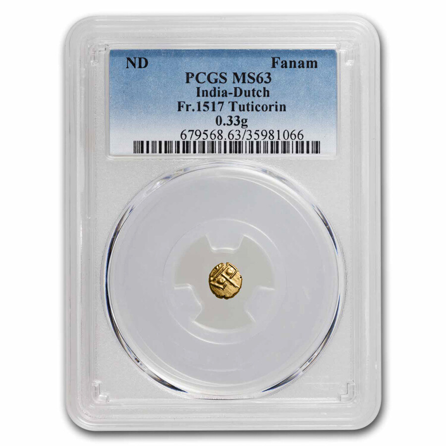 Undated) India-Dutch Gold Fanam MS-63 PCGS (Fr-1517) | eBay
