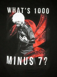 Tokyo Ghoul What S 1000 Minus 7 T Shirt Sz Xl Japanese Anime Manga Sui Ishida Ebay Tokyo Ghoul What S 1000 Minus 7 T Shirt Sz Xl Japanese Anime Manga Sui Ishida Ebay