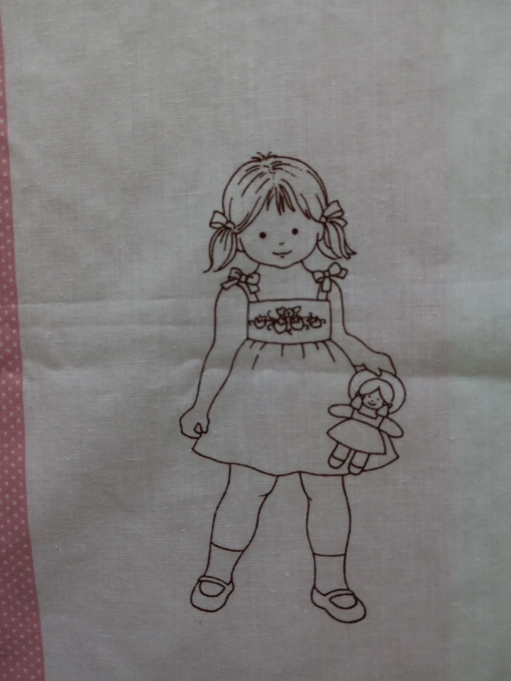 VIP Cranston STRAWBERRY SUNDRESS Sz 1,2,3 w/ 10" Doll Fabric Panel Craft Cut&Sew - Image 2 of 4