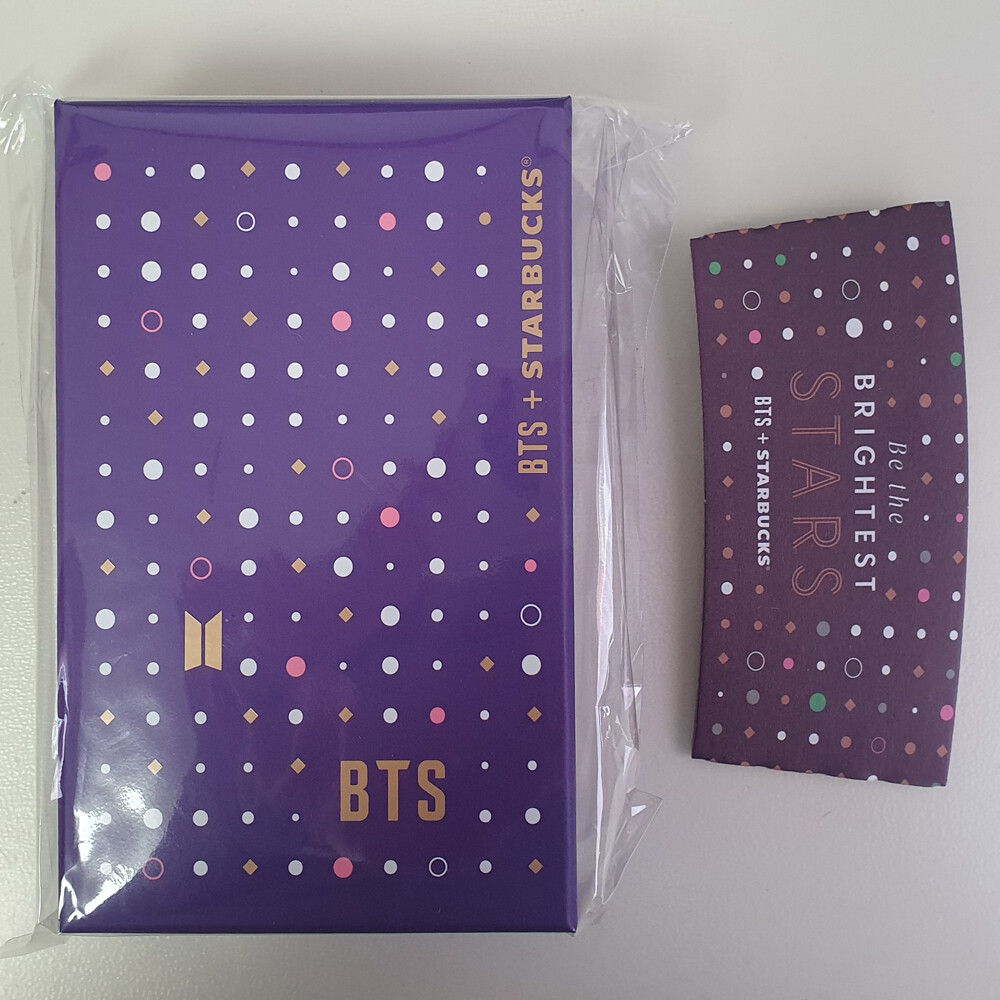 BTS STARBUCKS Korea Official Purple Bearista Army Bomb Card