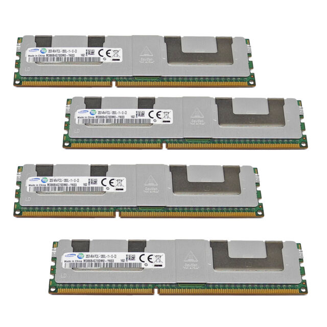 Samsung 8x32 GB (256 GB) PC3L-12800L 4Rx4 ECC M386B4G70DM0-YK04 RAM REG ECC DDR3