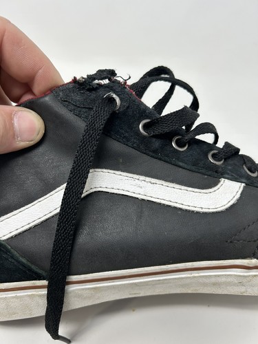 Vans Off The Wall 721356 Sk8-Hi Black/Brown Suede Canvas High Top Sz Men 13 Read - Picture 11 of 16