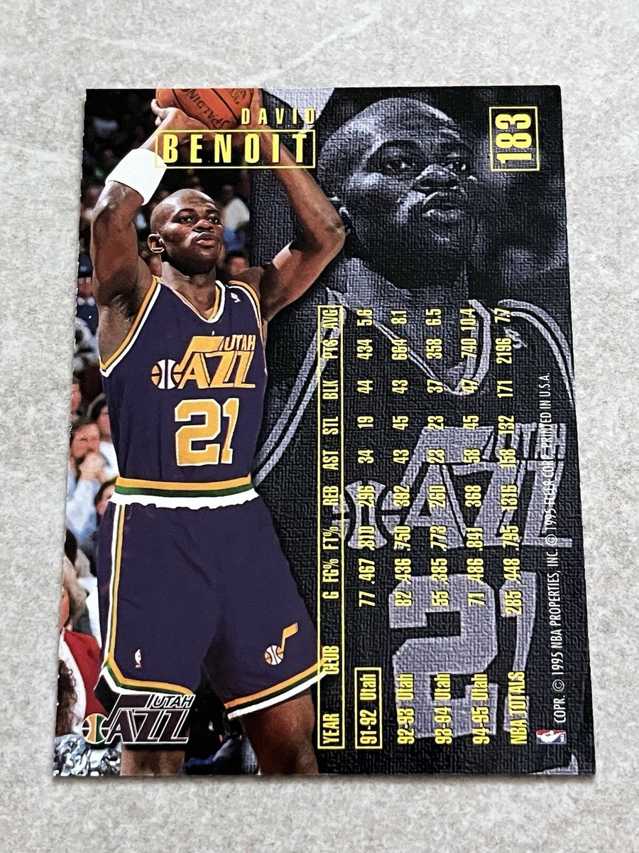 1995-96 Fleer #183 David Benoit NBA Utah Jazz | eBay