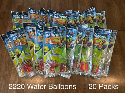 2220 Water Balloons Self Sealing And Quick Fill + FREE NOZZLE - Instant Fill