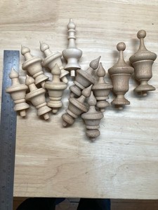 Finials Clock - Vienna - Gustav- Becker Grandfather-Oak And Beach Wood