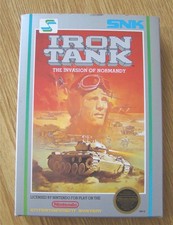 IRON TANK 1988 Nintendo Game Cartridge Box & Manual NES