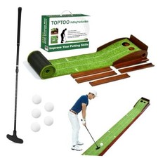 Golf Putting Mat, Practice Golf Putting Green Width: 9.8 in; Length: 9.84 ft