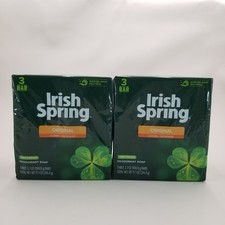 6x Irish Spring Original Bar Soap Old Formula With TALLOW - NO Flaxseed 3.7 oz