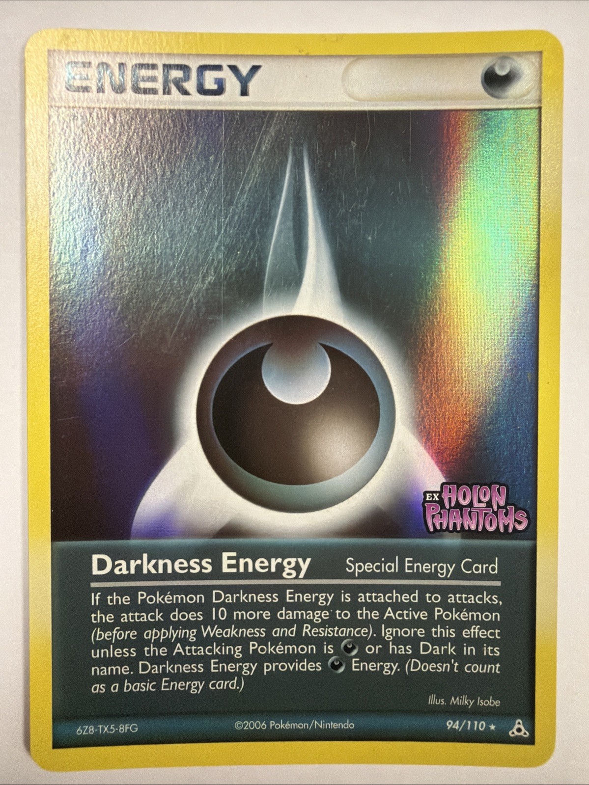 Darkness Energy 94/110 Reverse Holo - Pokemon TCG EX Holon Phantoms 2006