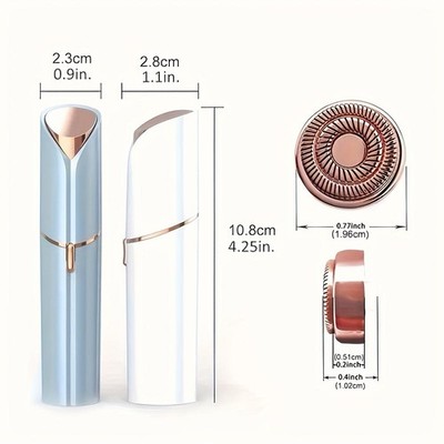 Cord-Free Sturdy Portable Ergonomic Non-Slip USB Rechargeable Eyebrow Face Razor
