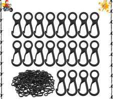100 Pcs Lanyard Hook Plastic Lobster Clasp Mini Lanyard Snap Clip Hook Spring Ha