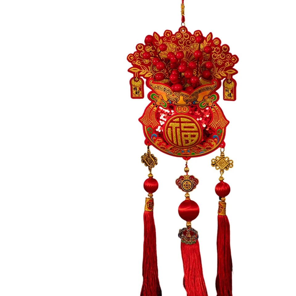 Decoración Colgante Año Nuevo Chino 2026 para Festival de Primavera Año Nuevo Lunar Foto 4 de 4