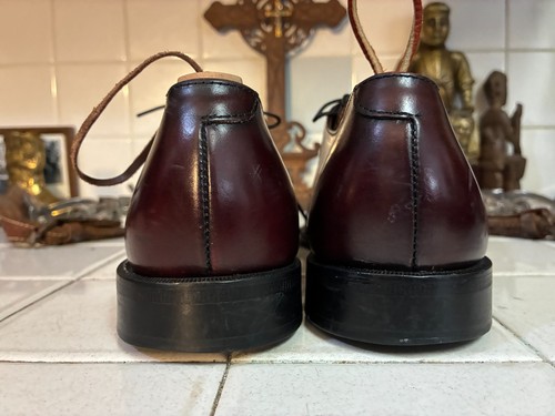 COLE HAAN LACE UP OXFORD BURGUNDY BUSINESS FORMAL CASUAL DRESS SHOES SIZE 12 C - Picture 10 of 16