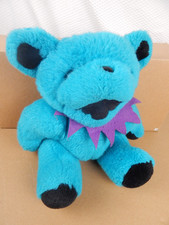 90's Grateful Dead Bear Aqua Teal Blue Jointed Plush Steven Smith 12"