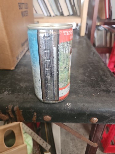 60s TENNENT'S Trade Mark Lager Beer Can VICKY Fashion Pinup Girl 12oz bottom ope - Picture 2 of 6