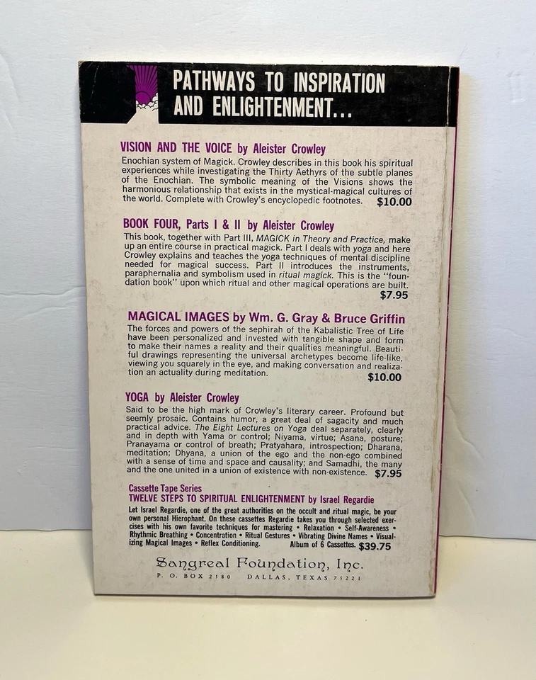 The Holy Books of Thelema Aleister Crowley 1972 Sangreal pb 2nd printing VG-mint - Image 2 of 4