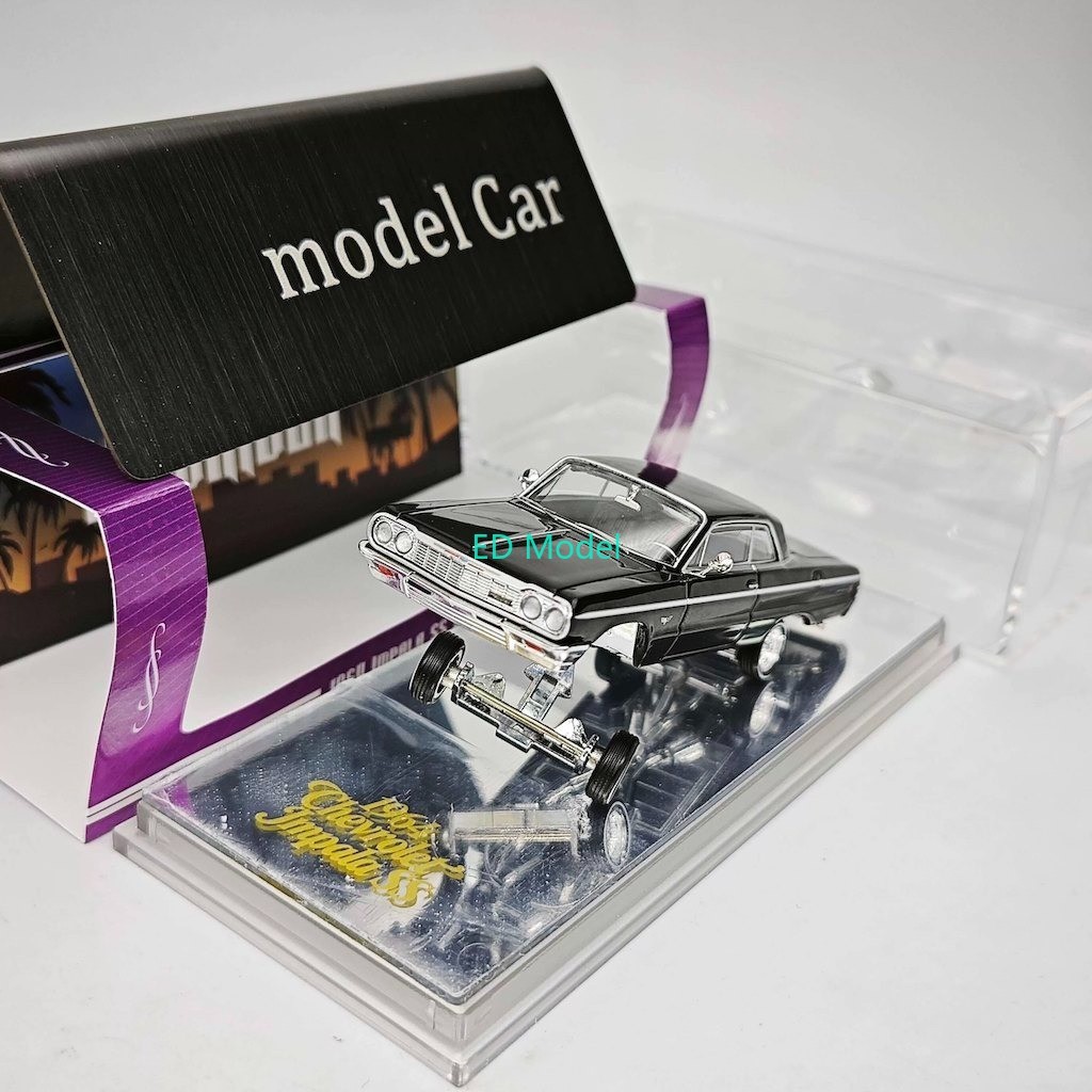 BN 97M 1:64 Black 1964 Impala SS Lowrider Sports Model Diecast