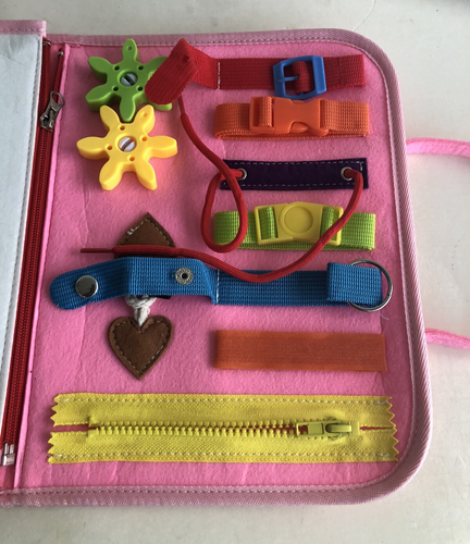 Guolely Tavola Occupata Panno Feltro Giocattolo Montessori - Foto 6 di 7