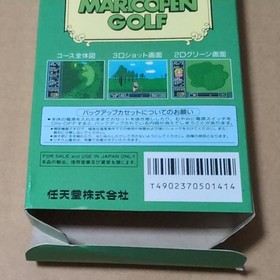 Box theory exists Mario Open Golf Nintendo Famicom FC Retro Game Box has dirt