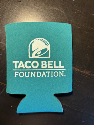 Taco Bell Foundation Koozie Koozy Live Mas Mild Fire Hot Sauce Pin Hat Roundup