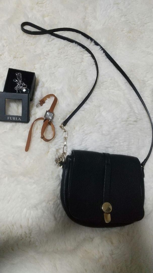 PRADA Shoulder Bag Watch Leather Necklace Wallet  DDU