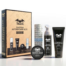 Tattoo Aftercare Kit 4-Piece Set, Tattoo Balm, Gel, Cleansing Foam, Wrap All S