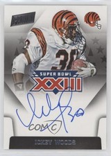 2015 Panini Spectra Super Bowl Signatures Ickey Woods #SBXXIII-IW Auto 0uj6