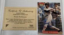 1994 Nabisco All Star Legends Frank Robinson Auto Autograph w/ COA HOF Near Mint