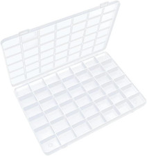 42 Grids Plastic Bead Organizer Box, Organizer Container Storage Box, Dividers f