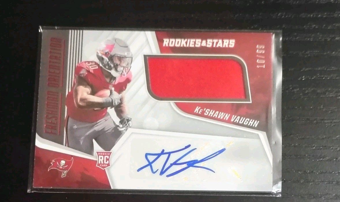 (2) NFL Rookie Patch Auto /99 Card Lot  view 2