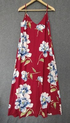 ZANZEA Women's Tank Dress Summer Flower Spaghetti Strap Red Size 8